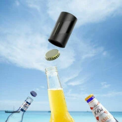 Beer Bottle Opener, Food Grade Mini Lid Opener For Restaurant, Applicable To Multiply Types Of Bottle Beverage Opener, Black -Small Appliances Store 100156189 3