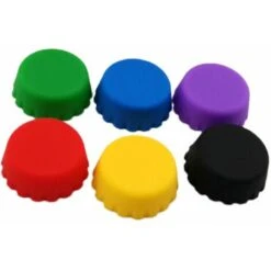 6 Pack Silicone Bottle Caps Bottle Caps Eco-friendly Silicone Lids Reusable Beer Lids Random Color