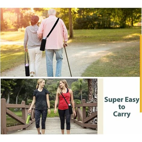 Premium Portable Insulated 1000ml Neoprene Water Bottle Holder With Adjustable Shoulder Strap Stainless Steel Glass/Plastic Bottles 2 Premium Portable Insulated 1000ml Neoprene Water Bottle Holder With Adjustable Shoulder Strap Stainless Steel Glass/Plastic Bottles - Image 2