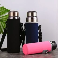 Premium Portable Insulated 1000ml Neoprene Water Bottle Holder With Adjustable Shoulder Strap Stainless Steel Glass/Plastic Bottles 9 Premium Portable Insulated 1000ml Neoprene Water Bottle Holder With Adjustable Shoulder Strap Stainless Steel Glass/Plastic Bottles -Small Appliances Store 100284329 5