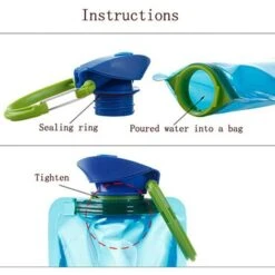 Pack 700ml Collapsible Water Bottle, Collapsible Reusable Water Bottle -Small Appliances Store 100284365 4