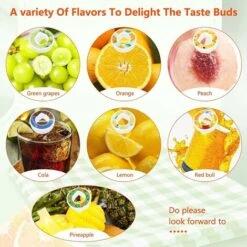 Air Up Water Bottle Flavor Pod Pack, Scented Airup Bottle Flavor Pods For Water Flavor, Safe Airtight Pod Pack With Fruit Flavor, 0 Sugar And Calories (Pineapple Flavor G) -Small Appliances Store 100284763 3