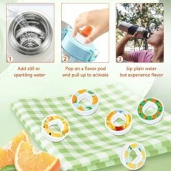 Air Up Water Bottle Flavor Pod Pack, Scented Airup Bottle Flavor Pods For Water Flavor, Safe Airtight Pod Pack With Fruit Flavor, 0 Sugar And Calories (Pineapple Flavor G) -Small Appliances Store 100284763 4