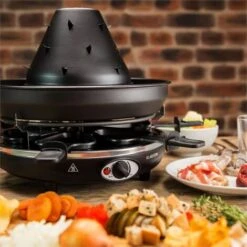 Klarstein Taste Volcano Tartar's Hat Grill Raclette Grill 1500 W 6 People Black 7 Klarstein Taste Volcano Tartar's Hat Grill Raclette Grill 1500 W 6 People Black -Small Appliances Store 14842492 3
