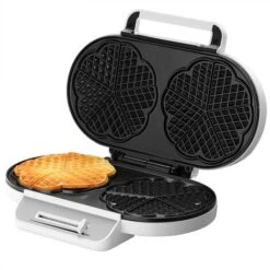 Monzana Waffle Maker Classic Heart Waffle 1200W Non-Stick Coating Temperature Control Kitchen Double Waffle Maker BPA-Free