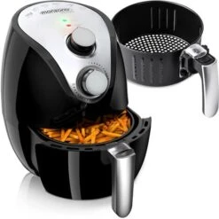 Monzana Air Fryer 3.6L 1500W 80-200° Dishwasher Safe Airfryer Healthy Black
