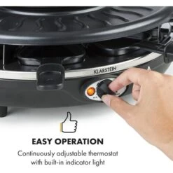 Klarstein Fonduelette Raclette And Fondue 1350W 1 Litre 38 Cm Ø For 8 Persons -Small Appliances Store 46461209 4