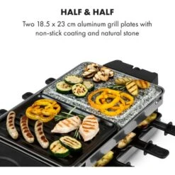 Klarstein Sirloin Raclette 1500W Aluminum / Stone 8 People LED -Small Appliances Store 46461213 4