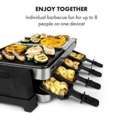 Klarstein Sirloin Raclette 1500W Aluminum / Stone 8 People LED -Small Appliances Store 46461213 5