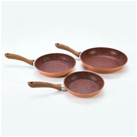 No Name Frying Pan Granite - Venteo - Copper Stone Pan - Non-stick And Anti-scratch With Copper Effect - All Fires (20/24/28) 2 No Name Frying Pan Granite - Venteo - Copper Stone Pan - Non-stick And Anti-scratch With Copper Effect - All Fires (20/24/28) - Image 2