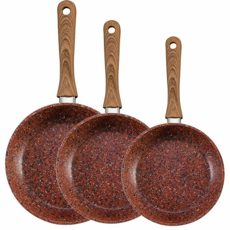 No Name Frying Pan Granite - Venteo - Copper Stone Pan - Non-stick And Anti-scratch With Copper Effect - All Fires (20/24/28) 3 No Name Frying Pan Granite - Venteo - Copper Stone Pan - Non-stick And Anti-scratch With Copper Effect - All Fires (20/24/28) - Image 3