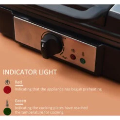 HOMCOM 4 Slice Waffle Maker W/ Deep Cooking Plate Adjustable Temperature1200W -Small Appliances Store 54027490 5