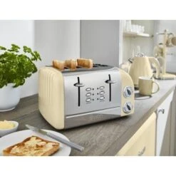 Swan 4 Slice Retro Toaster - Cream -Small Appliances Store 54673985 4