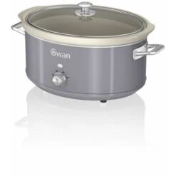 Swan 6.5L Slow Cooker Retro Grey