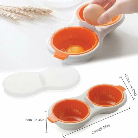 Microwave Food Grade Egg Boiler Cup Is Suitable For Cooking Eggs, Duck Eggs, Etc. In The Kitchen 2 Microwave Food Grade Egg Boiler Cup Is Suitable For Cooking Eggs, Duck Eggs, Etc. In The Kitchen - Image 2