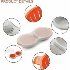 Microwave Food Grade Egg Boiler Cup Is Suitable For Cooking Eggs, Duck Eggs, Etc. In The Kitchen 8 Microwave Food Grade Egg Boiler Cup Is Suitable For Cooking Eggs, Duck Eggs, Etc. In The Kitchen -Small Appliances Store 54897043 4