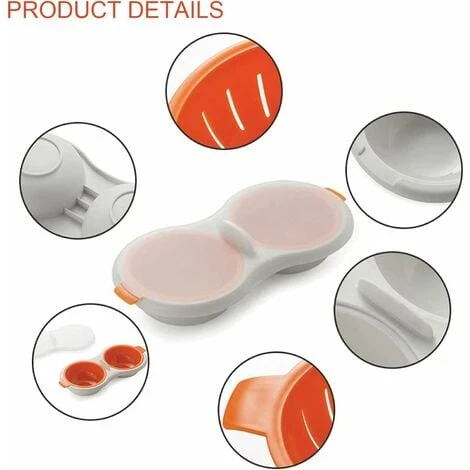 Microwave Food Grade Egg Boiler Cup Is Suitable For Cooking Eggs, Duck Eggs, Etc. In The Kitchen 4 Microwave Food Grade Egg Boiler Cup Is Suitable For Cooking Eggs, Duck Eggs, Etc. In The Kitchen - Image 4