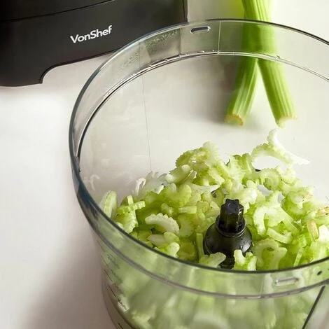 VonShef Food Processor – 1000W Multifunctional 8in1 Chopper, Mixer With Dough Blade, Spatula, Shredder, Medium / Fine Grater & Slicer – 3.5L Bowl & 1.8L Jug - 2 Speed Settings & Pulse Function 4 VonShef Food Processor – 1000W Multifunctional 8in1 Chopper, Mixer With Dough Blade, Spatula, Shredder, Medium / Fine Grater & Slicer – 3.5L Bowl & 1.8L Jug - 2 Speed Settings & Pulse Function - Image 4