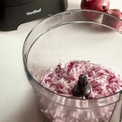 VonShef Food Processor – 1000W Multifunctional 8in1 Chopper, Mixer With Dough Blade, Spatula, Shredder, Medium / Fine Grater & Slicer – 3.5L Bowl & 1.8L Jug - 2 Speed Settings & Pulse Function 9 VonShef Food Processor – 1000W Multifunctional 8in1 Chopper, Mixer With Dough Blade, Spatula, Shredder, Medium / Fine Grater & Slicer – 3.5L Bowl & 1.8L Jug - 2 Speed Settings & Pulse Function -Small Appliances Store 54924487 5