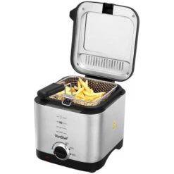 VonShef Deep Fat Fryer- Stainless Steel 1.5L Fryer With Easy To Use Adjustable Temperature Control, Indicator Lights, Observation Window, Non-Stick Removable Basket For Easy Clean & Non-Slip Feet -Small Appliances Store 54924524 3