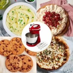 VonShef 2 In 1 Twin Hand & Stand Mixer - 300W Electric, Multifunctional, Red Mixer With 5 Speeds & Turbo Button, 3.5L Bowl & Removable, Dishwasher Safe Attachments (2X Beaters, 2X Dough Hooks & Whisk) -Small Appliances Store 54924560 5