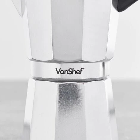 VonShef 9 Cup/450ml Italian Espresso Coffee Maker Moka Stove Top Macchinetta Includes A Replacement Gasket And Filter 3 VonShef 9 Cup/450ml Italian Espresso Coffee Maker Moka Stove Top Macchinetta Includes A Replacement Gasket And Filter - Image 3