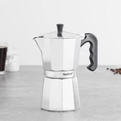 VonShef 9 Cup/450ml Italian Espresso Coffee Maker Moka Stove Top Macchinetta Includes A Replacement Gasket And Filter 8 VonShef 9 Cup/450ml Italian Espresso Coffee Maker Moka Stove Top Macchinetta Includes A Replacement Gasket And Filter -Small Appliances Store 54924562 4