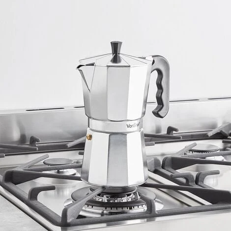 VonShef 9 Cup/450ml Italian Espresso Coffee Maker Moka Stove Top Macchinetta Includes A Replacement Gasket And Filter 5 VonShef 9 Cup/450ml Italian Espresso Coffee Maker Moka Stove Top Macchinetta Includes A Replacement Gasket And Filter - Image 5