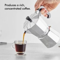 VonShef 6 Cup/300ml Italian Espresso Coffee Maker Moka Stove Top Macchinetta Includes A Replacement Gasket And Filter -Small Appliances Store 54924887 4