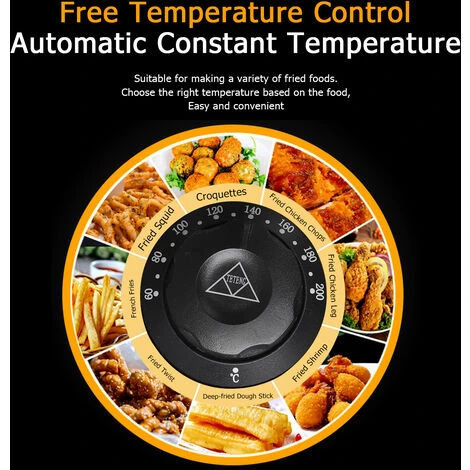 2500W 220-240V 12.7QT/12L Stainless Steel Double Cylinder Electric Fryer UK 3 2500W 220-240V 12.7QT/12L Stainless Steel Double Cylinder Electric Fryer UK - Image 3