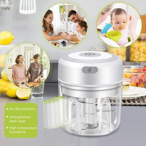 Manual Food Chopper Hand-powered Chopper Hand Pull Mincer Blender Mixer Household Food Processor For Onions Garlic Pepper Meat Fruit Vegetable 250ML 5 Manual Food Chopper Hand-powered Chopper Hand Pull Mincer Blender Mixer Household Food Processor For Onions Garlic Pepper Meat Fruit Vegetable 250ML - Image 5