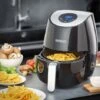 Monzana Hot Air Fryer Digital Touch Display 3.6L No Oil Healthy 6 Programs 1500W Kitchen Fryer Convection Oven Black XXL