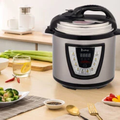 6L 13 IN 1 1000W Non-Stick Multi Function Electric Pressure Cooker Stainless Steel Rice Slow