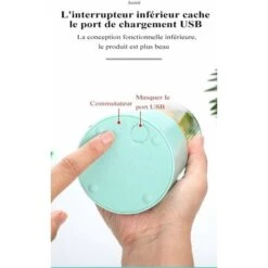 Portable Blender, Juicer Cup With 450ml 6 BPA Free Blades For Sport And Travel, Mini Blender Blender For Smoothie And Milkshake, Christmas Gift Women Men (White) -Small Appliances Store 59691215 5