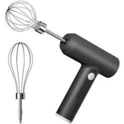 Electric Egg Beater With Two Wire Beaters Food Beater 3 Speed Whisk Vertical Cordless Hand Mixer With Egg Separator For Cake Egg Custard Cooking