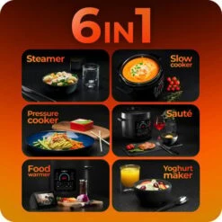 Pressure Multi-Cooker 6L With Slow Cook, Steam, Warm, Sauté - Avalla K-90 -Small Appliances Store 59726726 4