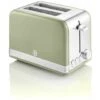 Swan 2 Slice Retro Green Toaster