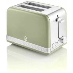Swan 2 Slice Retro Green Toaster