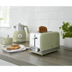 Swan 2 Slice Retro Green Toaster -Small Appliances Store 59824513 3