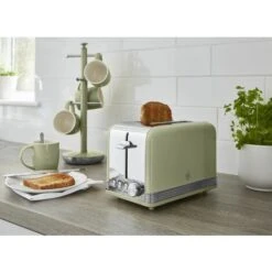 Swan 2 Slice Retro Green Toaster -Small Appliances Store 59824513 4
