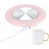USB Heating Insulation Pad, 10W Coffee Milk Tea Cup Heating Mat, Pink