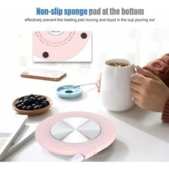 USB Heating Insulation Pad, 10W Coffee Milk Tea Cup Heating Mat, Pink -Small Appliances Store 59939492 4