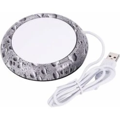 USB Wood Grain Cup Warmer Heat Drink Cup Mat Office Tea Coffee Warmer Pad Water Bead Pattern