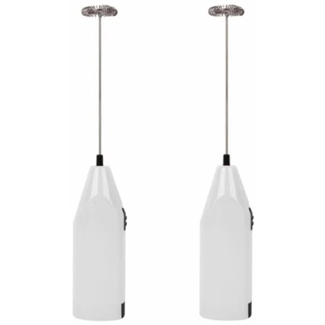 HIASDFLS Lot De 2 Mousseurs À Lait Portables À Piles – Fouet Électrique Pour Mousseur À Café, Agitateur À Batterie, Mousseur À Lait Portable, Mini Mélangeur Pour Café À L'Épreuve Des Balles, Cappuccin 1 HIASDFLS Lot De 2 Mousseurs À Lait Portables À Piles – Fouet Électrique Pour Mousseur À Café, Agitateur À Batterie, Mousseur À Lait Portable, Mini Mélangeur Pour Café À L'Épreuve Des Balles, Cappuccin