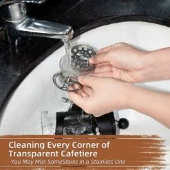 French Press Coffee Maker 2 Cups, Cafetiere Coffee Press, Perfect For Coffee Lover Gifts Morning Coffee, Maximum Flavor Coffee Brewer With Stainless Steel Filter, 12 Oz/350 ML -Small Appliances Store 60699474 5