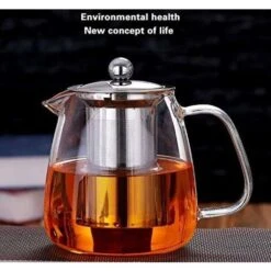 Glass Teapot With Brewing Teapot 500ml/17oz The Teapot Stove Is Safe And Heat-Resistant Blooming And Loose Leaf Teapot Set. -Small Appliances Store 60699641 3