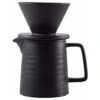 500ML Pour Coffee Maker Set, Premium Ceramic V60 Dripper And Decanter, 1-2 Cup Home Filter Coffee Maker (Black)