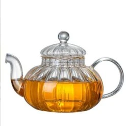 Glass Teapot With Infuser Pumpkin Design(600ml Pumpkin Teapot) -Small Appliances Store 60700270 5