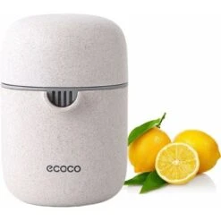 Lemon Squeezer And Simple Manual Citrus Juicer Small Portable Lime Juicer Cup With Two Ways Of Use For Different Fruits（Wheat Color）