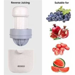 Lemon Squeezer And Simple Manual Citrus Juicer Small Portable Lime Juicer Cup With Two Ways Of Use For Different Fruits（Wheat Color） -Small Appliances Store 60700284 3